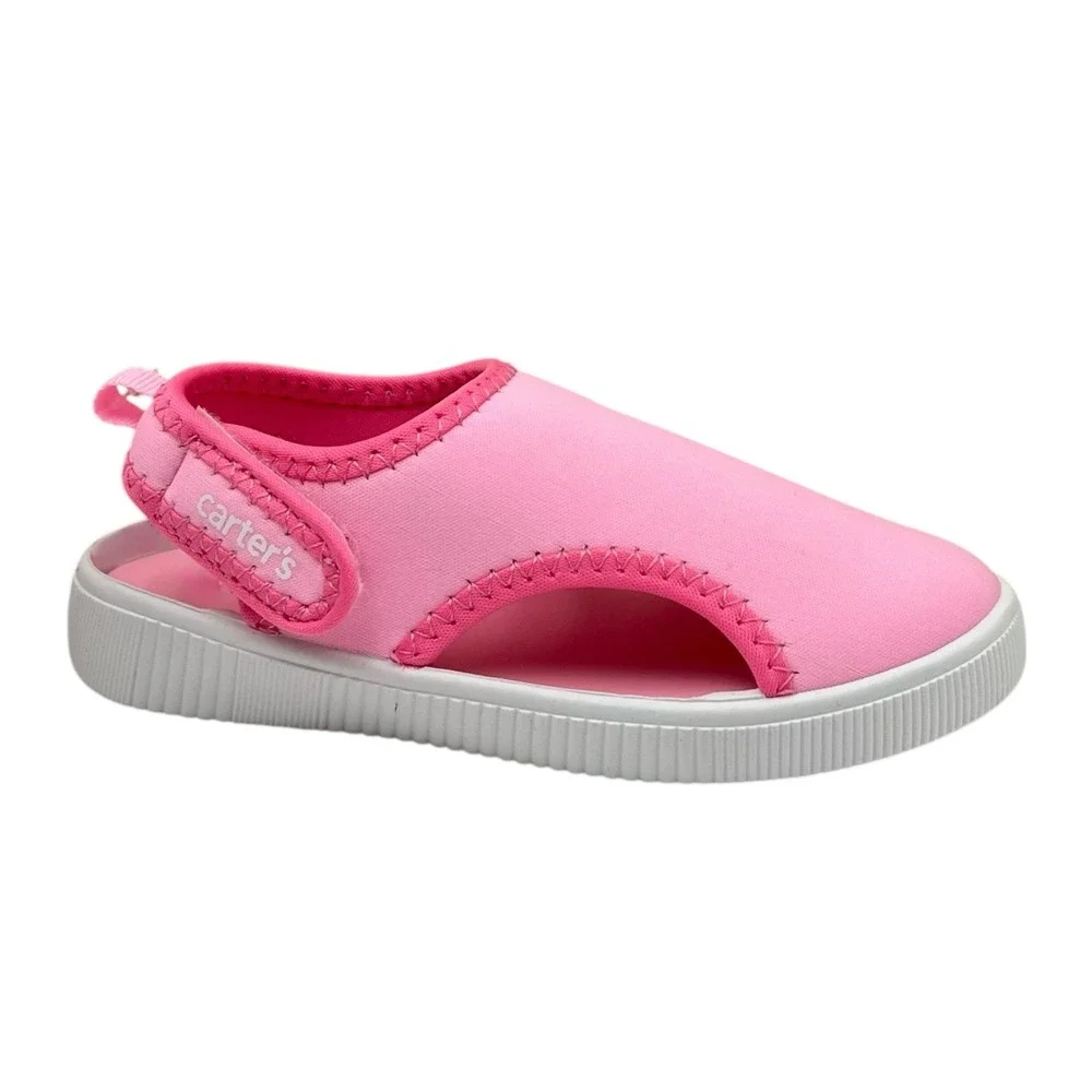 Carters Toddler Girls Salinas Closed Toe Slip-on Sandal Size 7 Pink Lightweight